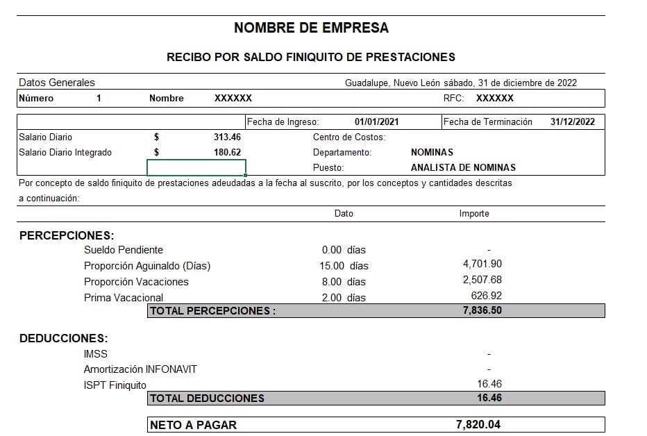 Cómo se calcula un finiquito por despido justificado 7 Cómo se calcula un finiquito por despido justificado