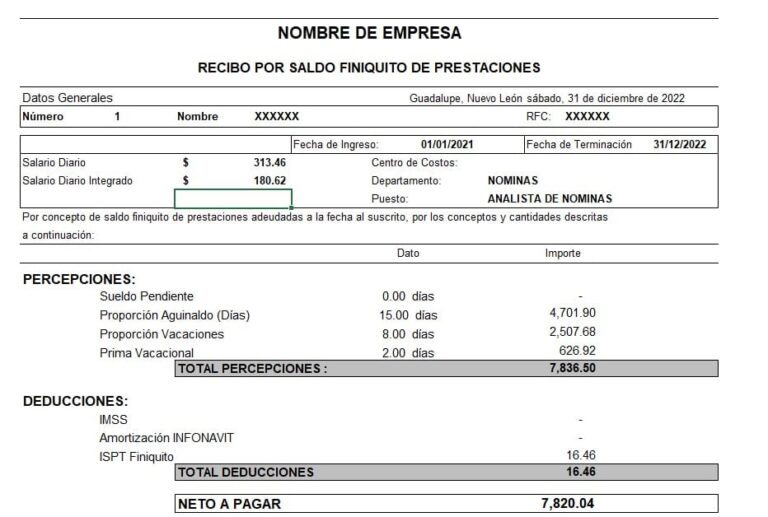 Qué incluye el finiquito por despido en México y cómo calcularlo 19 calculo de finiquito laboral en mexico