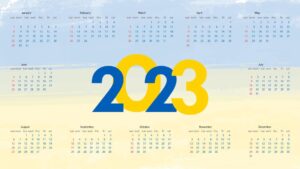 calendario con un domingo al final del ano