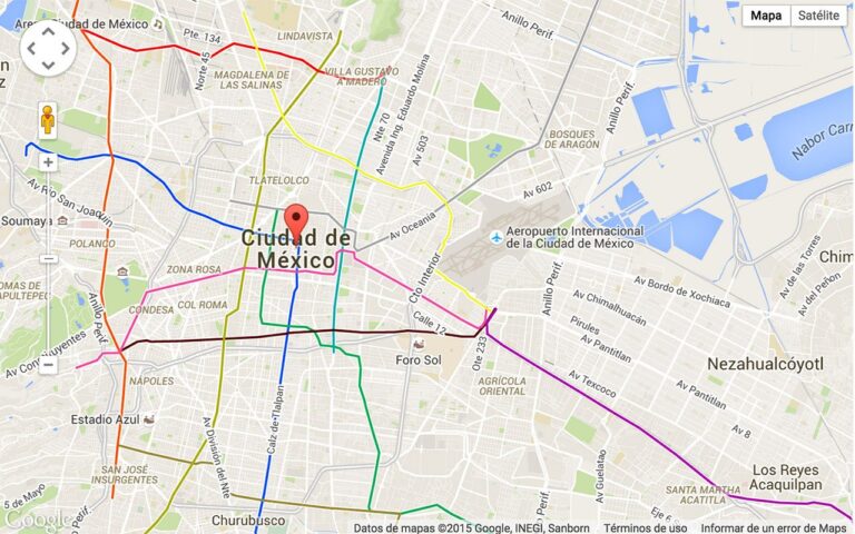 Cómo usar Google Maps para explorar las delegaciones del DF 57 mapa de google con destino en cdmx