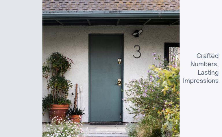 puerta de entrada con numeros visibles