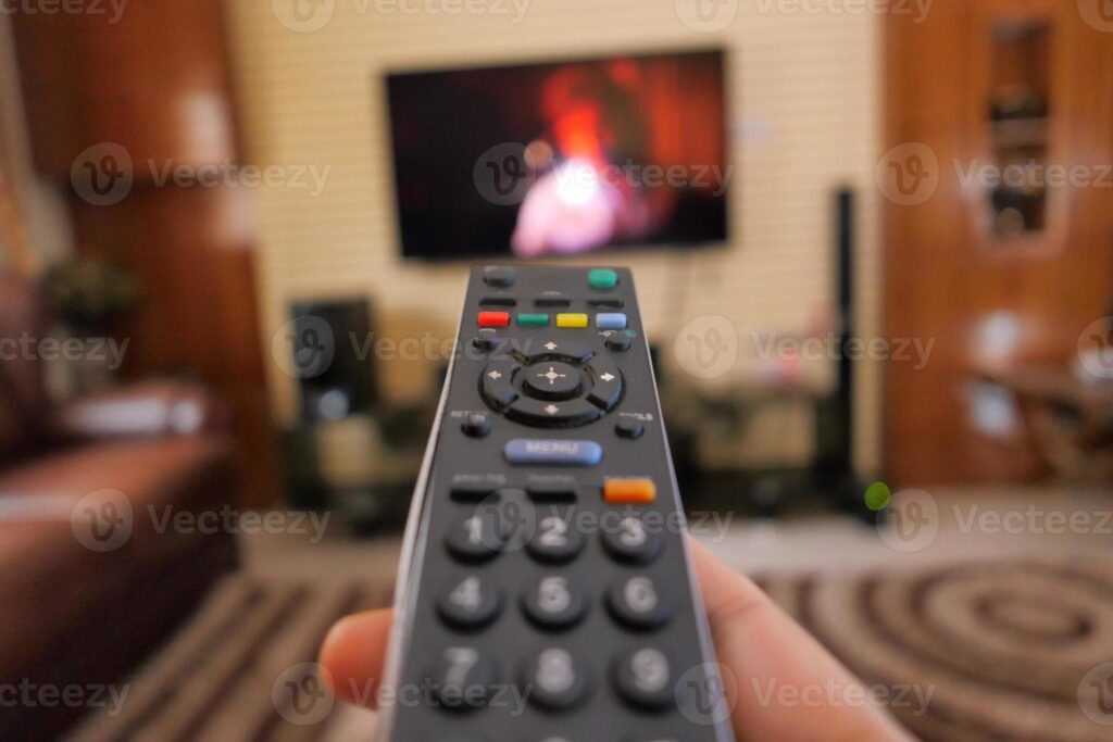 Qué opciones de guía de TV están disponibles en México 1 television y control remoto en una sala